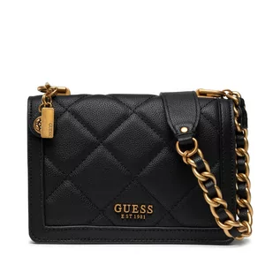 Guess Torebka Abey Crossbody Flap HWQB85 58210 BLACK - Torebki damskie - miniaturka - grafika 1