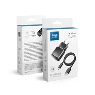 Ładowarki do telefonów - Blue Star Ładowarka Sieciowa Micro USB Uniwersalna z Odpinanym Kablem 1A - miniaturka - grafika 1