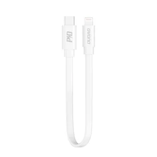 Dudao krótki kabel USB Typ C - Lightning 65 W 28 cm Power Delivery biały (L6XE white) - Kable USB - miniaturka - grafika 1