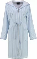 Szlafroki damskie - Cawo Szlafrok damski Relax Hooded Light Blue - miniaturka - grafika 1