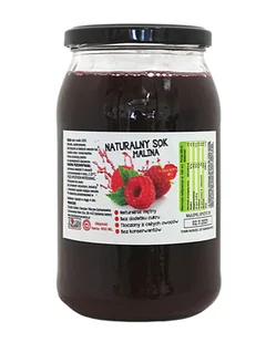 Sok z Malin 100% 900ml - Soki i napoje niegazowane - miniaturka - grafika 1