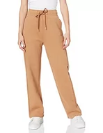 Spodnie damskie - BOSS Damskie spodnie C_emayla_gold luźne, Light/Pastel Brown235, M - miniaturka - grafika 1