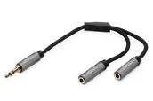 Adaptery i przejściówki - Kabel adapter audio splitter PREMIUM MiniJack 3,5m m DB-510310-002-S - miniaturka - grafika 1