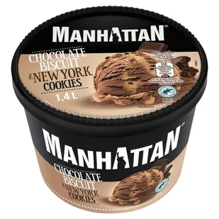 Manhattan Lody czekoladowe i lody o smaku ciasteczkowym z Nowego Jorku 1400 ml - Lody i desery lodowe - miniaturka - grafika 1