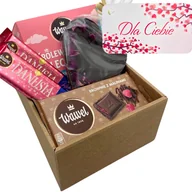 Zestawy upominkowe - Zestaw prezentwoy na Walentynki dla Dziewczyny Słodycze Wawel - miniaturka - grafika 1