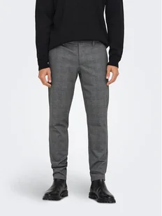 Only & Sons Chinosy 22019887 Szary Slim Tapered Fit - Spodnie męskie - miniaturka - grafika 1