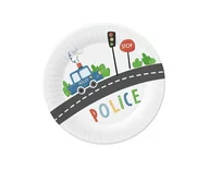 Naczynia i sztućce jednorazowe - Talerzyki papierowe Police 18cm 6szt - Godan - miniaturka - grafika 1