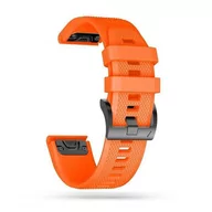 Akcesoria do smartwatchy - opaska pasek bransoleta SMOOTH GARMIN FENIX 5S/5S+/6S/6S PRO/7S/7S PRO ORANGE - miniaturka - grafika 1