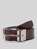 Paski - Pasek skórzany z wytłoczonym logo - miniaturka - grafika 1