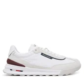 Sneakersy męskie - Sneakersy Tommy Hilfiger Retro Runner Seasonal FM0FM05425 Biały - miniaturka - grafika 1