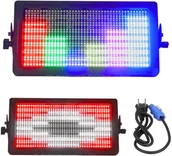 Lampy studyjne - LIGHT4ME STROBE PANEL 1000 stroboskop oświetlenie sceniczne oświetlacz LED 672x0,2W RGB - miniaturka - grafika 1