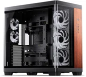 Obudowy komputerowe - Obudowa Jonsbo JONSBO TK-4 Wood obudowa komputerowa Midi-Tower ATX Tempered Glass - czarny TK-4 W/BLACK - miniaturka - grafika 1