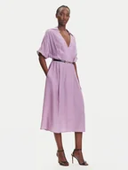 Sukienki - Fracomina Sukienka koszulowa FR25SD2012W413O9 Fioletowy Regular Fit - miniaturka - grafika 1