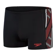 Kąpielówki męskie - Męskie Bokserki kąpielowe SPEEDO TECH PNL ASHT AM 8-00303514539 – Czarny - miniaturka - grafika 1