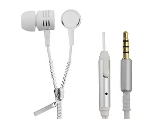 Esperanza EH161W Zipper białe - Słuchawki - miniaturka - grafika 1