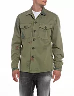 Kurtki męskie - Replay Kurtka męska, 010 KHAKI MULTICOLOUR, XL - miniaturka - grafika 1