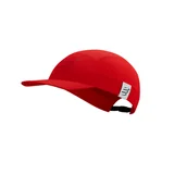 Czapki i chusty sportowe męskie - COMPRESSPORT Czapka biegowa 5 PANEL LIGHT CAP red - miniaturka - grafika 1