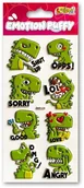 Szkolne artykuły papiernicze - Naklejki puffy Emotion Dino - miniaturka - grafika 1