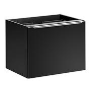 Szafki łazienkowe - Czarna wisząca szafka pod umywalkę 60 cm - Larosa 4X - miniaturka - grafika 1
