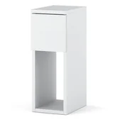 Szafki nocne - Szafka nocna biała stolik szuflada do sypialni nowoczesna figo biały mat - miniaturka - grafika 1