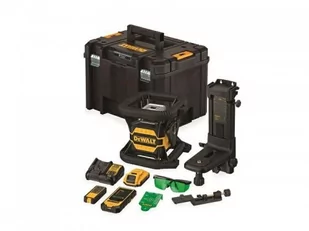 Dewalt akumulatorowy laser obrotowy 80/600m z wiązką zieloną, 18V Li-Ion 1x2,0Ah, TOOL CONNECT BLUETOOTH [DCE080D1GS] - Poziomice laserowe - miniaturka - grafika 1