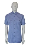 Koszule męskie - Koszula wojsk lotniczych krótki rękaw niebieska stary typ 38/185 - miniaturka - grafika 1