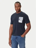 Koszulki męskie - BOSS T-Shirt Te_Container 50546920 Granatowy Regular Fit - miniaturka - grafika 1