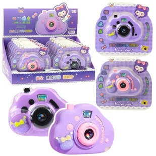 Leantoys Gumka do mazania aparat fotograficzny fiolet Mix - Gumki biurowe - miniaturka - grafika 1