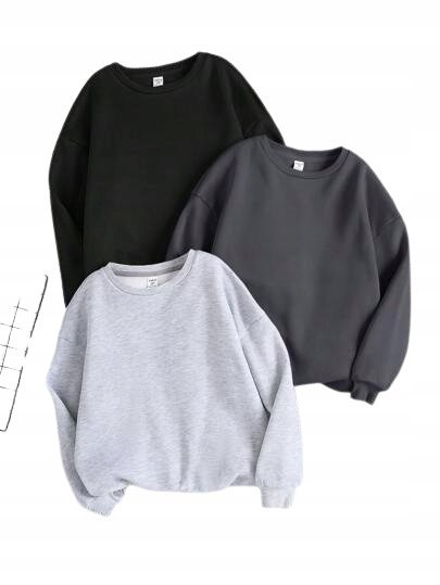 SHEIN BLUZA DZIECIĘCA CZARNA Z OCIEPLENIEM 140-146 11GA