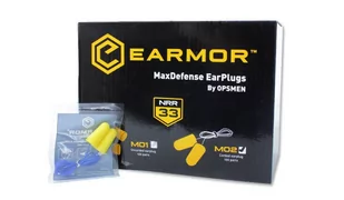 Earmor - Piankowe zatyczki do uszu MaxDefense - M02 - BOX 100 szt. - Ochrona oczu i twarzy - miniaturka - grafika 1