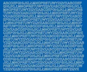 Pasmanteria - Litery samoprzylepne matowe, niebieskie, 7 mm - miniaturka - grafika 1