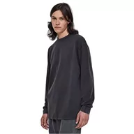 Koszulki męskie - Urban Classics Męska koszulka z długim rękawem Heavy Boxy Acid Wash, czarny, 4XL - miniaturka - grafika 1