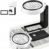 Mikroskopy i lupy - LUPA 10X SZKŁO POWIĘKSZAJĄCE Z PODŚWIETLENIEM ZE ŚWIATŁEM DIODAMI LED - miniaturka - grafika 1