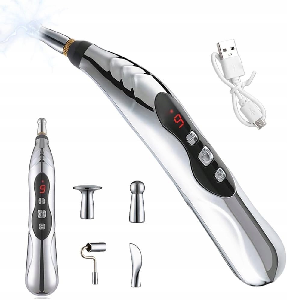 MASAŻER PUNKTOWY - ELEKTRONICZNE PIÓRO DO AKUPUNKTURY Z TERAPIĄ ELEKTRYCZNĄ