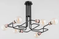Lampy sufitowe - Lampa wisząca Hook 6 x 60 W E27 miedziana 25156 - miniaturka - grafika 1