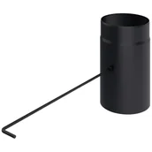 Akcesoria kominkowe - Kratki.pl szyber fi 180 czarny SZ180/S - miniaturka - grafika 1