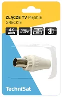 Akcesoria TV-SAT - Złącze antenowe TechniSat męskie greckie 76-4981-00 - miniaturka - grafika 1