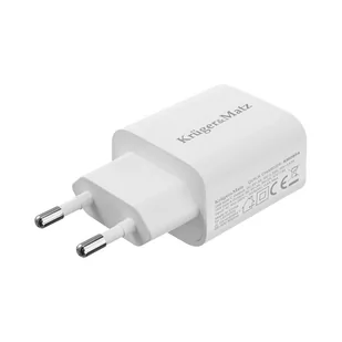 Ładowarka sieciowa Kruger&Matz dual USB z funkcją Power Delivery i Quick Charge - Ładowarki do telefonów - miniaturka - grafika 2