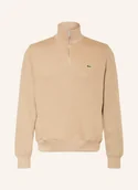 Bluzy męskie - Lacoste Bluza Dresowa Typu Troyer beige - LACOSTE - miniaturka - grafika 1