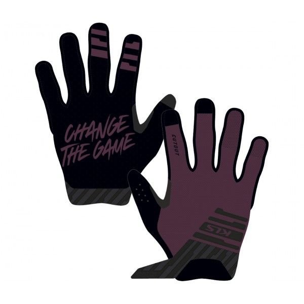 Rękawiczki rowerowe Kellys Cutout Long WINE M