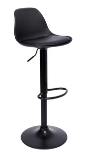 Krzesło barowe RICARDO BLACK czarne - Taborety i hokery - miniaturka - grafika 2