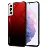 Etui i futerały do telefonów - Pokrowiec Do Samsung Galaxy S21 PLUS Etui w CZERWONO - CZARNY TPU Obudowa Case Cover Plecki Ochronny Cadorabo - miniaturka - grafika 1