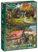 Puzzle - Falcon Puzzle 2x1000 Domek pod lasem G3 - miniaturka - grafika 1