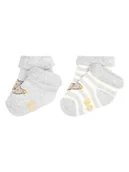 Skarpetki dla dzieci - Steiff Skarpety (2 pary) w kolorze szaro-białym - miniaturka - grafika 1