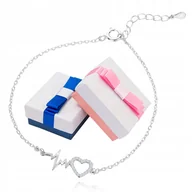 Biżuteria dla dzieci - BRANSOLETKA SREBRNA LINIA ŻYCIA DLA DZIEWCZYNKI - miniaturka - grafika 1