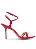 Sandały damskie - Nine West Sandały ZL23014CC Czerwony - miniaturka - grafika 1