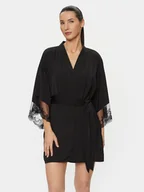 Szlafroki damskie - Bluebella Szlafrok Marseille 41902 Czarny Regular Fit - miniaturka - grafika 1