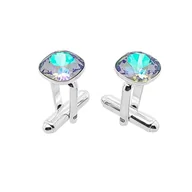 Spinki do mankietów i krawatów - Spinki do mankietów Swarovski Paradise Shine Parish (S1529) Srebro [925] - miniaturka - grafika 1