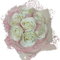 Sztuczne kwiaty - Bukiet, kwiaty mydlane, Ślub, Komunia - miniaturka - grafika 1