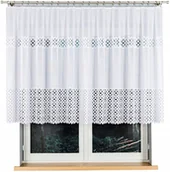 Firany - Adrianna Firana Żakardowa Wzór 018869 Wys. 120Cm, Kolor Biały (Na Metry) - miniaturka - grafika 1